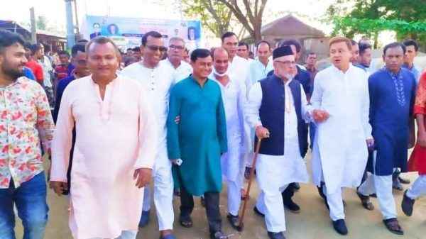শাল্লায় ইউপি চেয়ারম্যান প্রার্থী রণজিৎ দাসের নির্বাচনী শোডাউন - Sunamganj Journal
