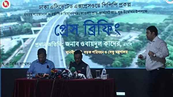 ঢাকা এলিভেটেড এক্সপ্রেসওয়ে ও বঙ্গবন্ধু টানেল উদ্বোধন কবে, জানালেন কাদের - Sunamganj Journal